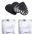 thumbnail image 4 of Cubierta de empanadas de pecho 2 Uds 1 Par De Cubiertas De Pecho Adhesivo De Silicona Mujeres Hombres Vestido De Noche Corazón Negro Corazón negro Magideal Cubierta de empanadas de pecho, 4 of 7