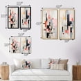 thumbnail image 4 of Designart "Fragmented Harmony Beige Pink Suprematism II" Abstract Suprematism Framed Wall Art Set Of 2 - Multi-Color Abstract Framed Canvas Set For Living Room Decor, 4 of 7
