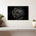 thumbnail image 2 of Elephant Stock Black Baccara Rose Wall Art - Horizontal Canvas Wall Art - Living Room Wall Decor - Gothic Canvas - Black And Gray Decor - 12" x 8", 2 of 4