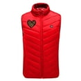thumbnail image 4 of REORIAFEE Heat Vest Women and Men Unisex 2 Heating Zones Electric Heated Coat without Power Bank USB Rechargeable Washable Thermal Outdoor Casual Hiking Vest Red XXXXXL, 4 of 4