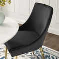 thumbnail image 4 of Side Dining Chair, Set of 2, Velvet, Metal Steel, Gold Black, Modern Contemporary Urban Design, Kitchen Room Cafe Bistro Restaurant Hospitality, 4 of 10
