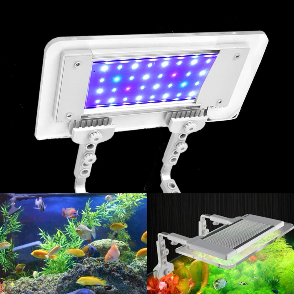 Mgaxyff Aqurium Clipon Light, Aquarium Fish Tank Clamp Led Light Water