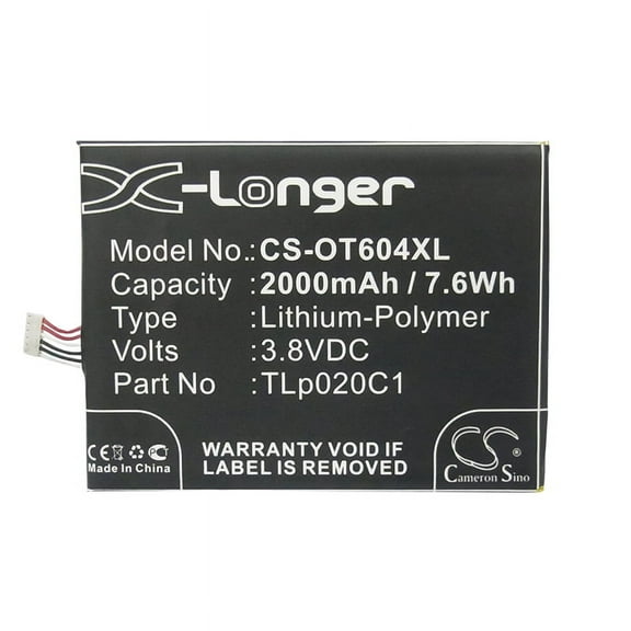 2000mAh TLp020C1 TLp020C2 CAC2000012C2 Battery for Alcatel One Touch Idol X OT-6040A One Touch Idol X Dual OT-6040E OT-6040D