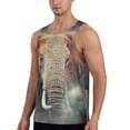 thumbnail image 2 of Haiem Elephant in Smoke Men Workout Tank Top Gym Bodybuilding Sleeveless Muscle T Shirts Athletic Tank Breathable Workout Shirt-X-Large, 2 of 9
