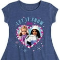 thumbnail image 3 of Barbie - Holidays & Christmas - Let It Snow - Toddler & Youth Girls Fit & Flare Dress, 3 of 4