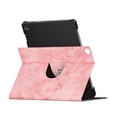 thumbnail image 3 of SaniMore Case for Lenovo Tab M10 10.1 inch 3rd Generation TB-328F, 360° Rotating Swivel Stand Anti-slip Strip Auto Sleep/Wake PU Leather Luxury Pattern Full-body Protective Shockproof Shell, Pink, 3 of 7