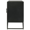thumbnail image 5 of Pemberly Row 3-Door Contemporary Wood Accent Cabinet in Matte Black, 5 of 14
