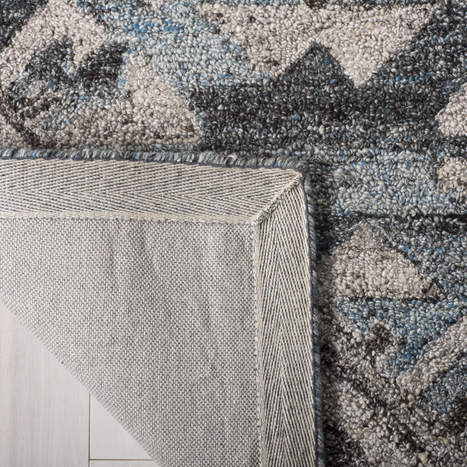 SAFAVIEH Abstract Asa Geometric Runner Rug, Gray/Black, 2'3" x 8'