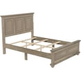 thumbnail image 4 of Pinewood Vintage Queen Bed with Headboard and Footboard, Traditional Town and Country Style Queen Size Platform Bed, 4 of 6