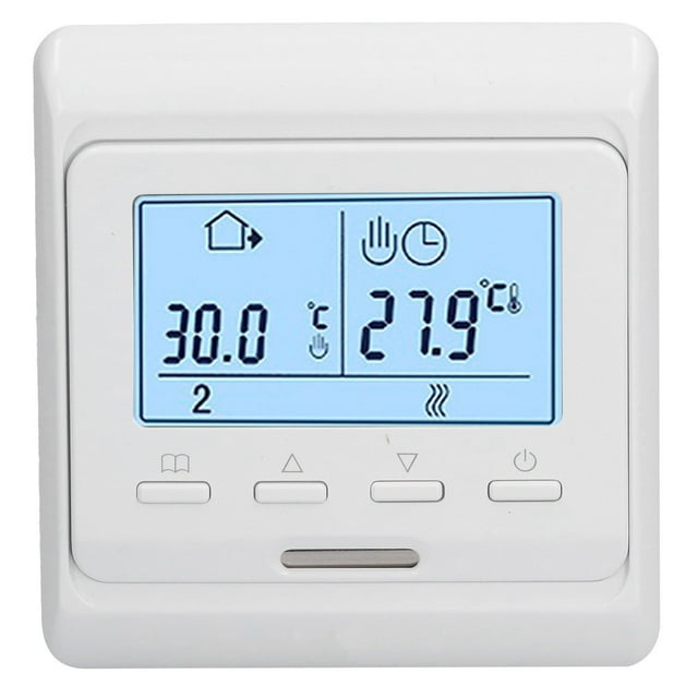 Thermostat Programmable, Compatible Écran Tactile Couleur Ergonomiquement Sensible Thermostat Robuste pour Chauffage au Sol pour Chauffage pour Eau 16A