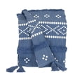 thumbnail image 3 of HomeRoots 478693 50 x 60 in. Parkland Transitional Stripes & Dots Throw Blankets, Blue, 3 of 3