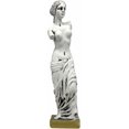 thumbnail image 1 of MORÍN Imágenes |Venus de Milo | Estatua decorativa| 32 cm|diseño de mármol blanco con base dorada, 1 of 2