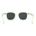 thumbnail image 4 of Pop Color Thin Plastic Rounded Rectangle Horn Rim Keyhole Sunglasses Yellow Black, 4 of 4
