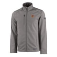 thumbnail image 2 of Men's Cutter & Buck  Gray Tuskegee Golden Tigers Evoke Eco Softshell Recycled Full-Zip Jacket, 2 of 3