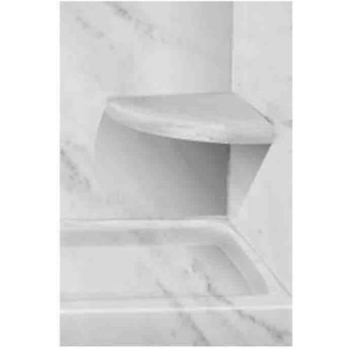 Transolid 14" x 14" Solid Surface WallMount Corner Shower Seat