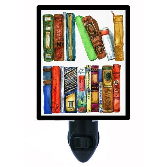 Night Light - Bookshelf. | Library Theme, Includes Free Switchable Insert, 4W Bulb, E12 Base
