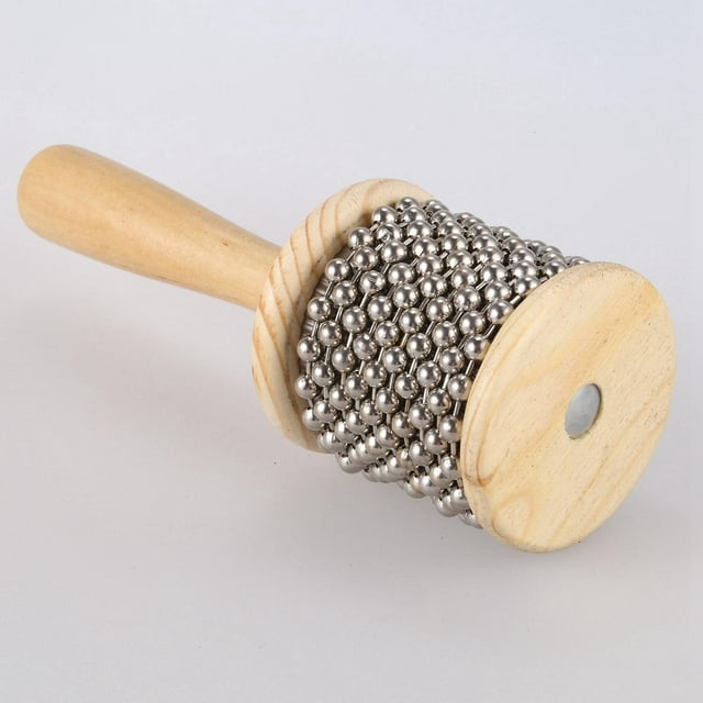 Wooden Hand Shaker Hand Shaker Portable for Playing at Home Classroom Dia 6.5cm