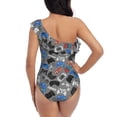 thumbnail image 5 of Easygdp Video Game Women's One Shoulder Ruffle Monokini Bathing Suits with Removable Chest Pad, Quick Drying - Medium, 5 of 8