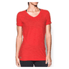 Under Armour Women's, Performance Stadium T-Shirt Tee V-Neck , Red , L