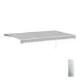 thumbnail image 4 of ALEKO Motorized Retractable 20 x 10 ft Home Patio Awning Sunshade Silver Gray, 4 of 7