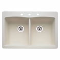 thumbnail image 5 of Blanco Diamond 33'' L x 22'' W Double-Basin Granite Drop Residential Kitchen Sink, 5 of 7