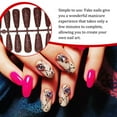 thumbnail image 3 of Seitruly 24 piezas de uñas postizas en polvo brillante puntas de uñas extra largas para el salón del hogar Type4 NO4, 3 of 6