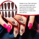 thumbnail image 3 of Guardurnaity 24 piezas de uñas postizas de cubierta completa estilo ataúd puntas de uñas para el salón del hogar azul Type6 NO6, 3 of 6