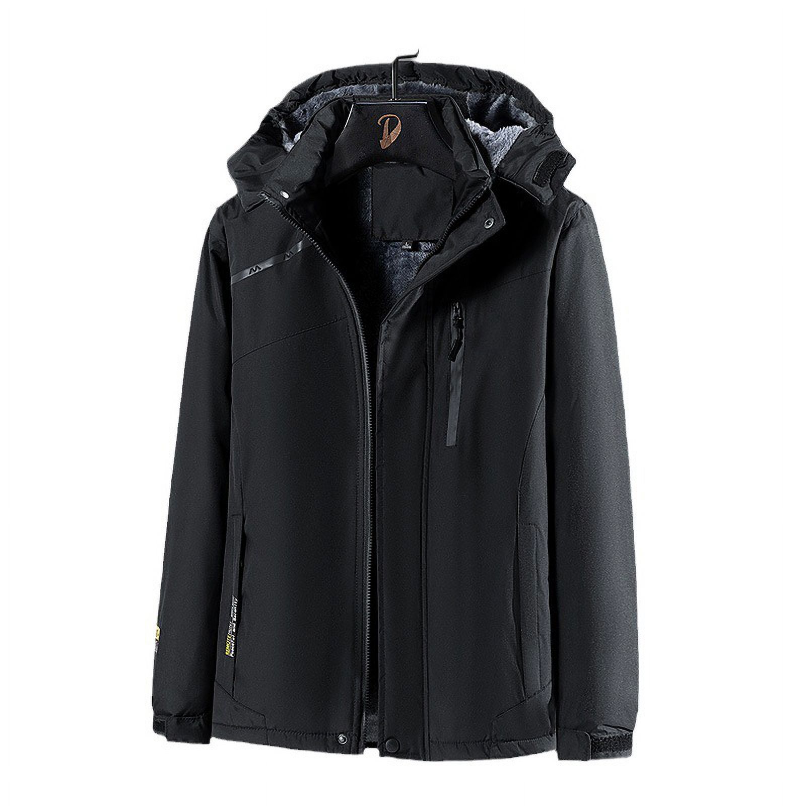 Vestes D'hiver à Capuche Pour Homme, Grande Taille, Couleur Foncée