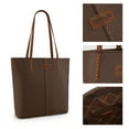 thumbnail image 3 of Wrangler Tote Bag for Women Top Handle Satchel Purse, Coffee, 3 of 7