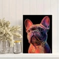 thumbnail image 2 of French Bulldog Portrait Canvas Wall Art, Pet Lover Print for Living Room Bedroom Office Bar Cafe Home Wall Decor, 2 of 8