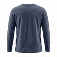 thumbnail image 5 of Stamzod Men's Long Sleeve T-Shirts Muscle Crewneck Basic Tee Tops Casual Undershirts Yoga Gym Sports Workout Shirts Navy C XL, 5 of 6