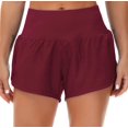 thumbnail image 2 of Womens High Waisted Running Shorts Quick Dry Athletic Workout Shorts with Mesh Liner Zipper Pockets, 2 of 8