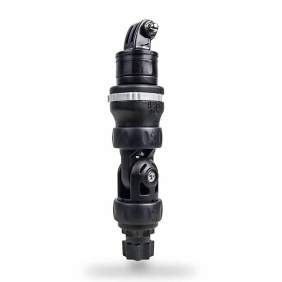 Railblaza Support de Caméra d'Action 02-4130-11P R-Lock; Supporte Caméra avec Insertion de Filetage 1/4-20; Longueur 6.8 Pouces x Diamètre 1.4 Pouces; 5 Joints Réglables; Noir