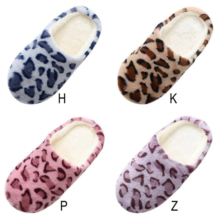 Leopard print store slippers walmart