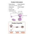 thumbnail image 4 of Juego Tapones Silicona para Derrames Setas () Color Morado, 4 of 4