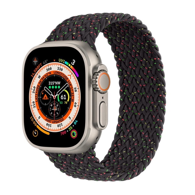 Correa para Apple Watch Band 44 mm 40 mm 45 mm 41 mm 42 mm 38 mm 49 mm Elástico trenzado solo loop Pulsera iWatch Series 8 Ultra 7 se 3 6 Dengxun unisex