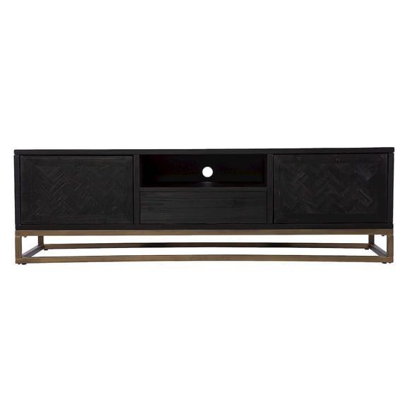 SEI Furniture Dessingham Wood TV-Media Stand for TVs up to 63" in Black