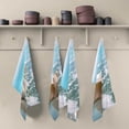thumbnail image 2 of Ocean Horse Conch Tea Towels Set of 6 Summer Beach Kitchen Dish Cloth with Hanging Loop, 18"x28"Lint-Free Absorbent Towel for Kitchen Drying Wiping and Cleaning, 2 of 7