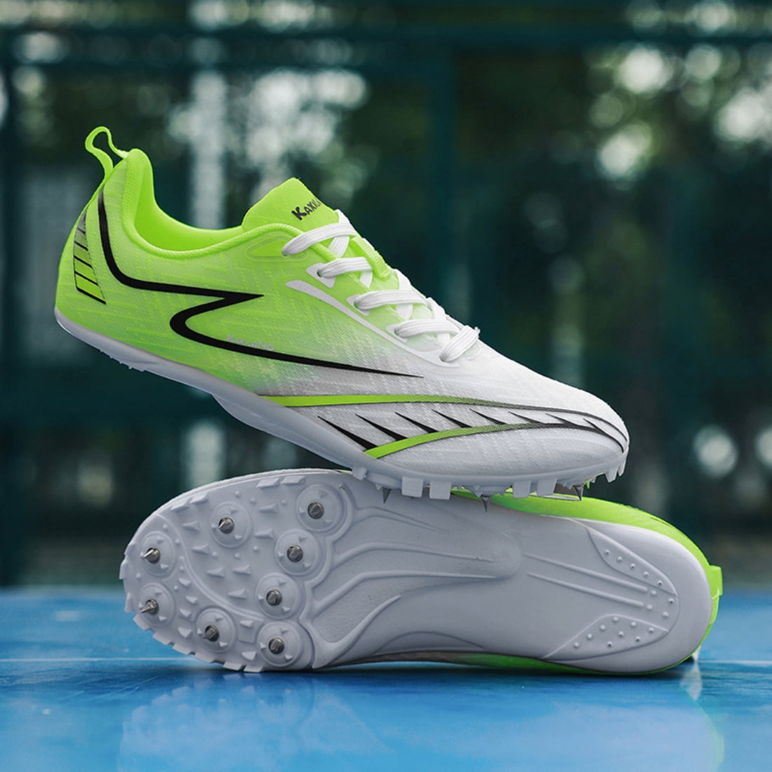 ChiVerve  Track and Field Shoes Men Women Kids Spikes Sneakers Full-Length Carbon Plate Track Race Jumping Sneakers Girls Professional Running Tarck Spikes Shoes Boys