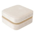 thumbnail image 2 of Velvet Jewelry Storage Case, Velvet Travel Jewelry Box 2 Layer Space Saving Multifunctional Humanized Full Protection  For Necklaces Bracelets Type 1,Type 2,Type 3,Type 4,Type, 2 of 8