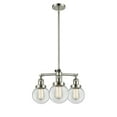 thumbnail image 3 of Innovations Lighting 207-6 Beacon Beacon 3 Light 19" Wide Chandelier - Black / Antique, 3 of 7