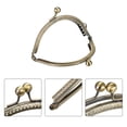 thumbnail image 4 of Unique Bargains Metal Purse Frames, 3.3' 6Pack Kiss Lock Clasp Frame for Coin Bag Sewing DIY, Bronze, 4 of 6
