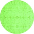 thumbnail image 1 of Ahgly Company Indoor Round Oriental Green Traditional Area Rugs, 4' Round, 1 of 4
