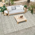 thumbnail image 2 of Yesfashion Carpets Area Rugs Washable 100% Polypropylene Turkish Outdoor Flat Weave Carpet Terrace-Morocco-Bekaa TRC3009 Grey 4'*5'3", 2 of 7