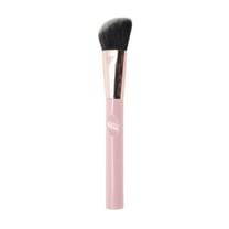 Unique Bargains 1 Pc Durable Contouring Makeup Brush Pink Nylon Hair Aluminum Tube Plastic Handle