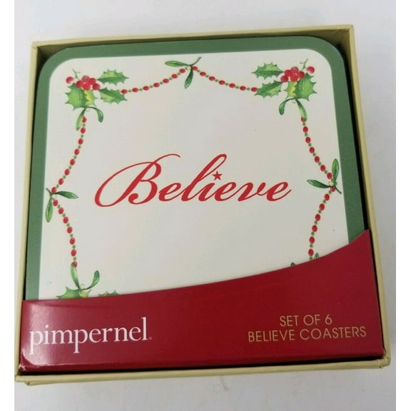 Spode Pimpernel Set of 6 Believe Coasters
