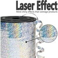 thumbnail image 2 of Silver, 0.5cm x 200m for Crafts, Wavy Iridescent, Shiny Metallic for Gift Wrapping, Ribbon for Stringing Balloons, Hair, Florist Flower (1 Roll), Ribbon, 2 of 5