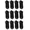 Black, variant on Athletic Works Men's No Show Socks 12 Pack
