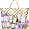 thumbnail image 1 of Cestas de regalo Spa Luxetique, 15 unidades, kit de spa doméstico de lavanda para mujer, 1 of 9