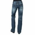 thumbnail image 2 of Stetson Womens Basic Back Pocket Medium Wash Trouser, 2 of 3